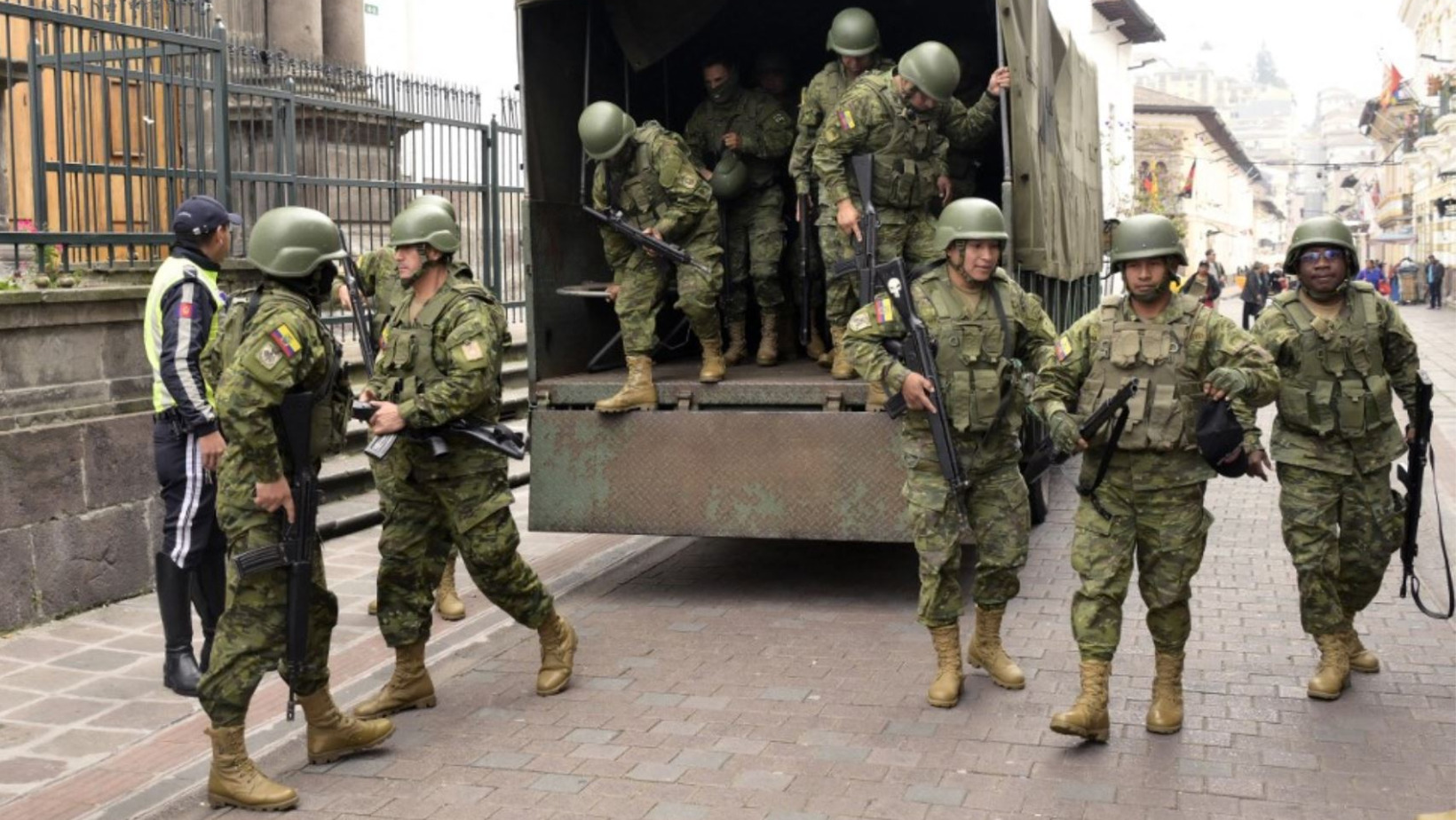 Miembros de la policía de ecuador. FOTO: Fuente externa