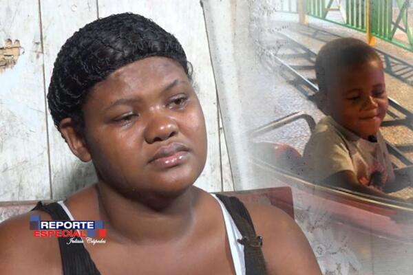 Deliset Montero, madre del niño desaparecido Frainer Ciprián (Foto: CDN)