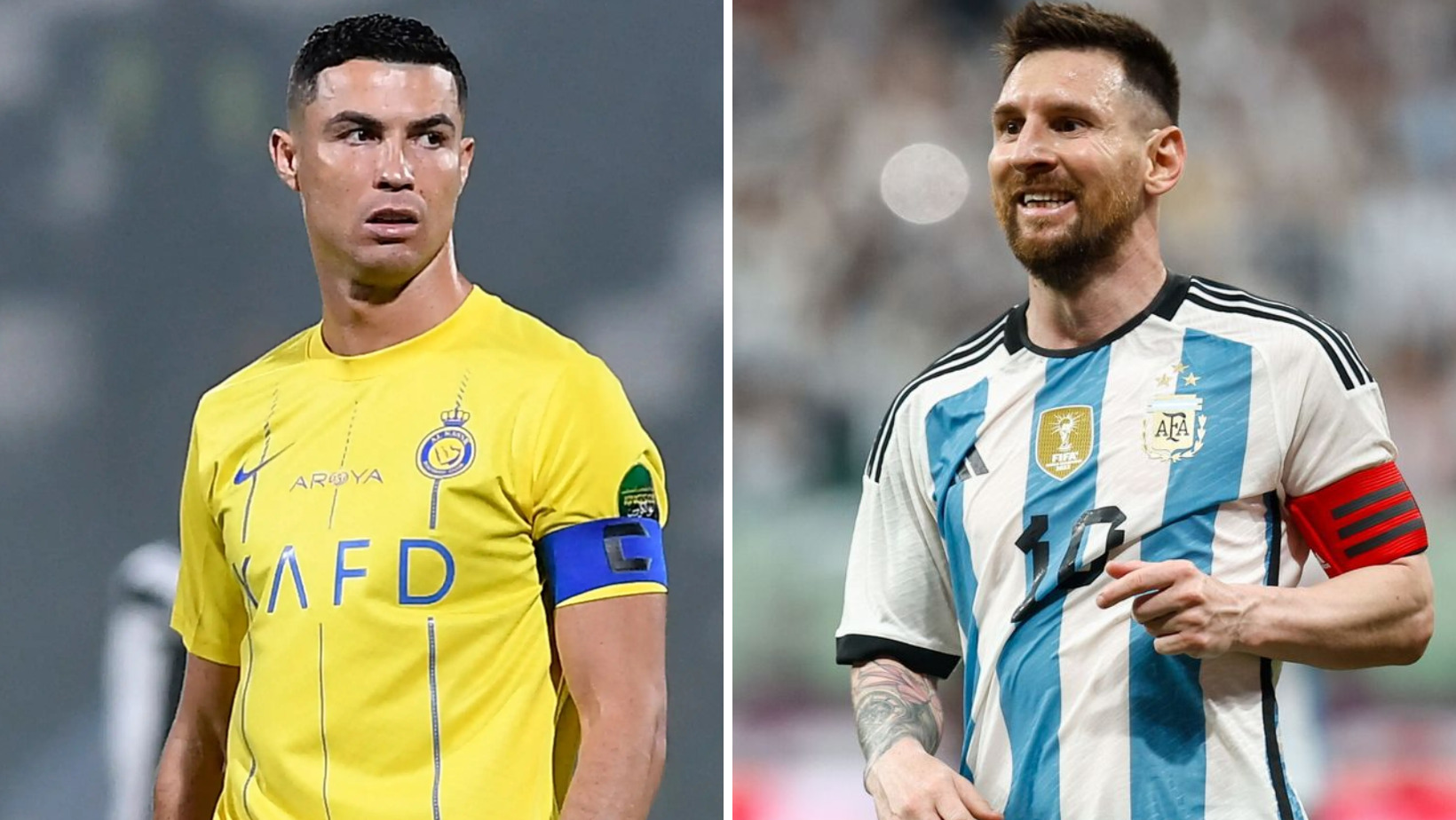 Cristiano Ronaldo, futbolista portugués y Leo Messi, futbolista argentino. Foto: CDN Digital