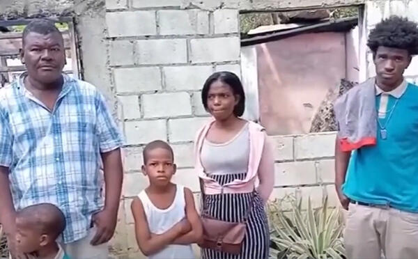 Familia que perdió vivienda pide ayuda. (Foto: Fuente interna).