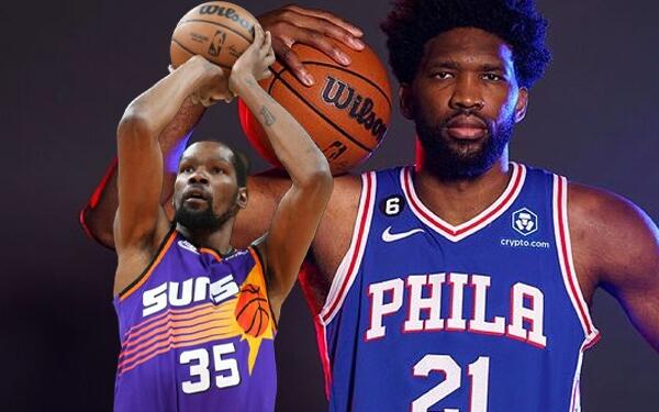 Joel Embiid y Kevin Durant