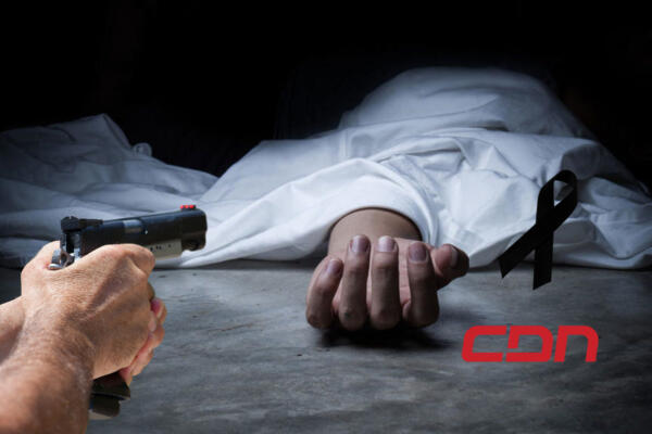 Gráfico sobre escena del crimen donde murió una persona. Foto: fuente CDN Digital.
