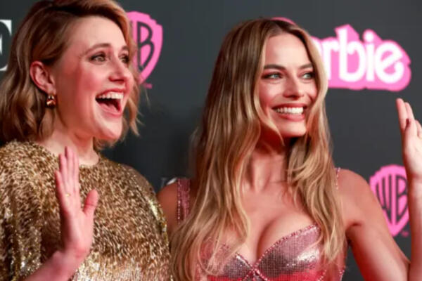 Greta Gerwig, actriz y directora estadounidense y Margot Robbie, actriz y productora de cine australiana. Foto: Fuente externa