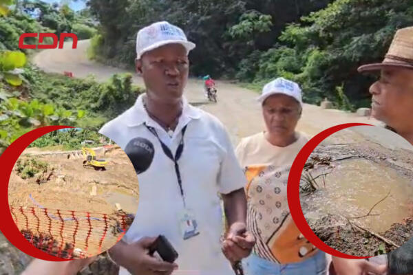 Comunitarios de El Valle en Samaná piden terminación de puente. (Foto: fuente Externa)
