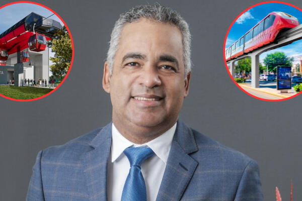 El ministro de la Presidencia, Joel Santos Echavarría informó que Teleférico y monorriel de Santiago estará listos este año. Foto: CDN Digital