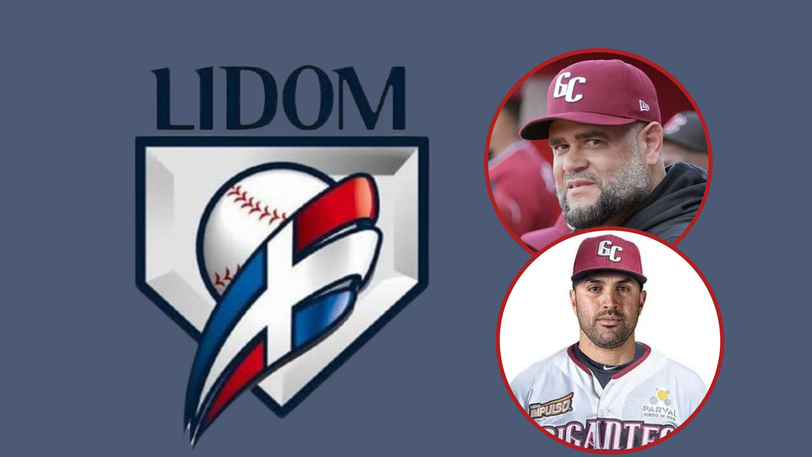 Wellington Cepeda y ‘Pipe’ Urueta son reconocidos por la Lidom. FOTO: CDN Digital