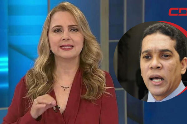 Edgar Contreras y la periodista Nuria Piera. / Fuente CDN Digital.
