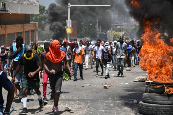 
Manifestaciones en Juana Méndez tras llamado de Guy Philippe. (Foto: Fuente externa).
