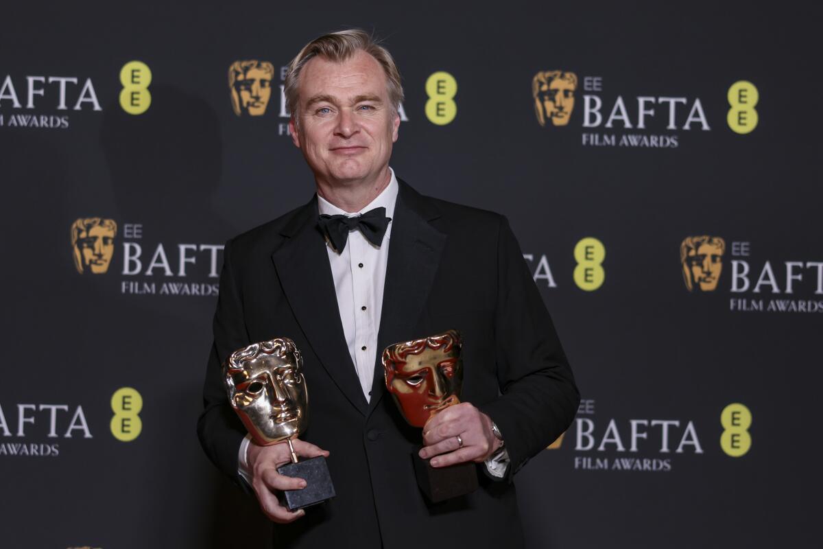 El cineasta británico-estadounidense, Christopher Nolan ganó el BAFTA a mejor director. Foto: Fuente Externa