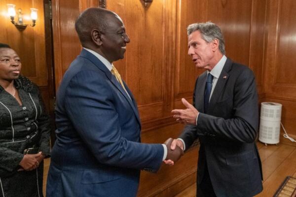 El secretario de Estado de EE.UU., Antony Blinken, y el presidente de Kenia, William Ruto, Foto: fuente externa.