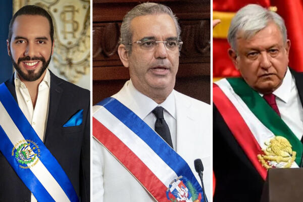 Bukele, Abinader y López Obrador, los presidentes más populares de Latinoamérica. Foto: CDN Digital