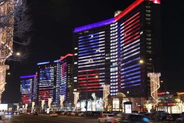 Colores patrios de RD iluminan cielos de Turquía (Foto: fuente externa)