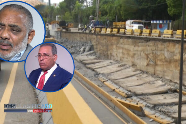 Falla en infraestructura  en paso a desnivel en la 27 de Febrero. Foto: CDN digital 
