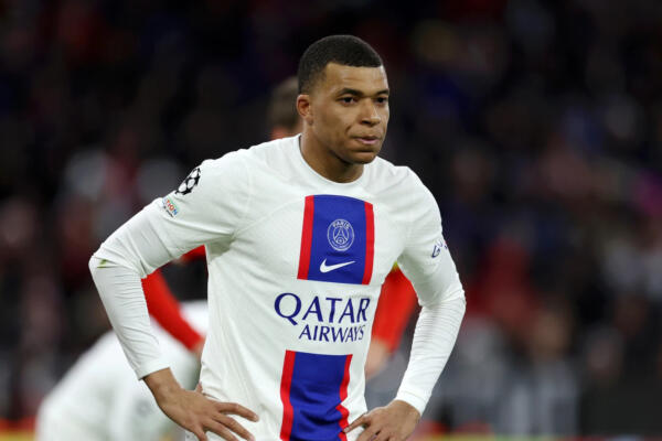 El futbolista francés Kylian Mbappé, delantero en el París Saint-Germain F. C. de la Ligue 1. Foto: Fuente externa