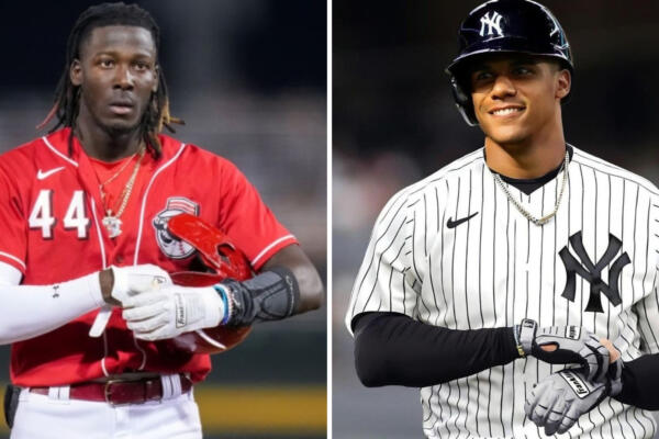 Los jugadores de béisbol dominicano; Elly De La Cruz y Juan Soto. Foto: CDN Digital