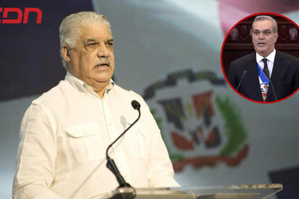 Collage presidente Luis Abinader y Miguel Vargas. (Foto: CDN Digital)