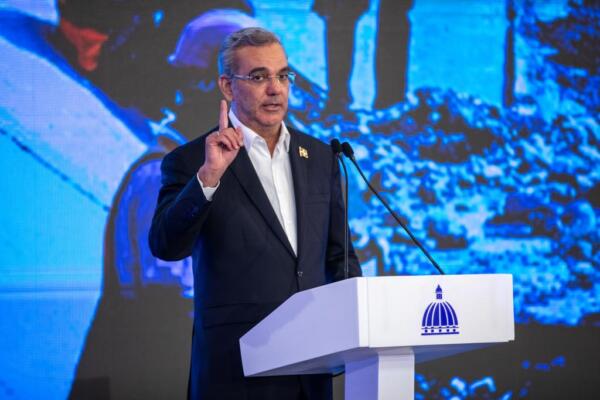 Presidente Luis Abinader durante LA Semanal con la Prensa, lunes 05 febrero 2024 (Foto: fuente externa)