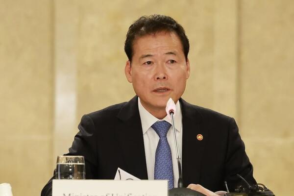 Kim Yung-ho, ministro de Unificación surcoreano. Foto: fuente externa.