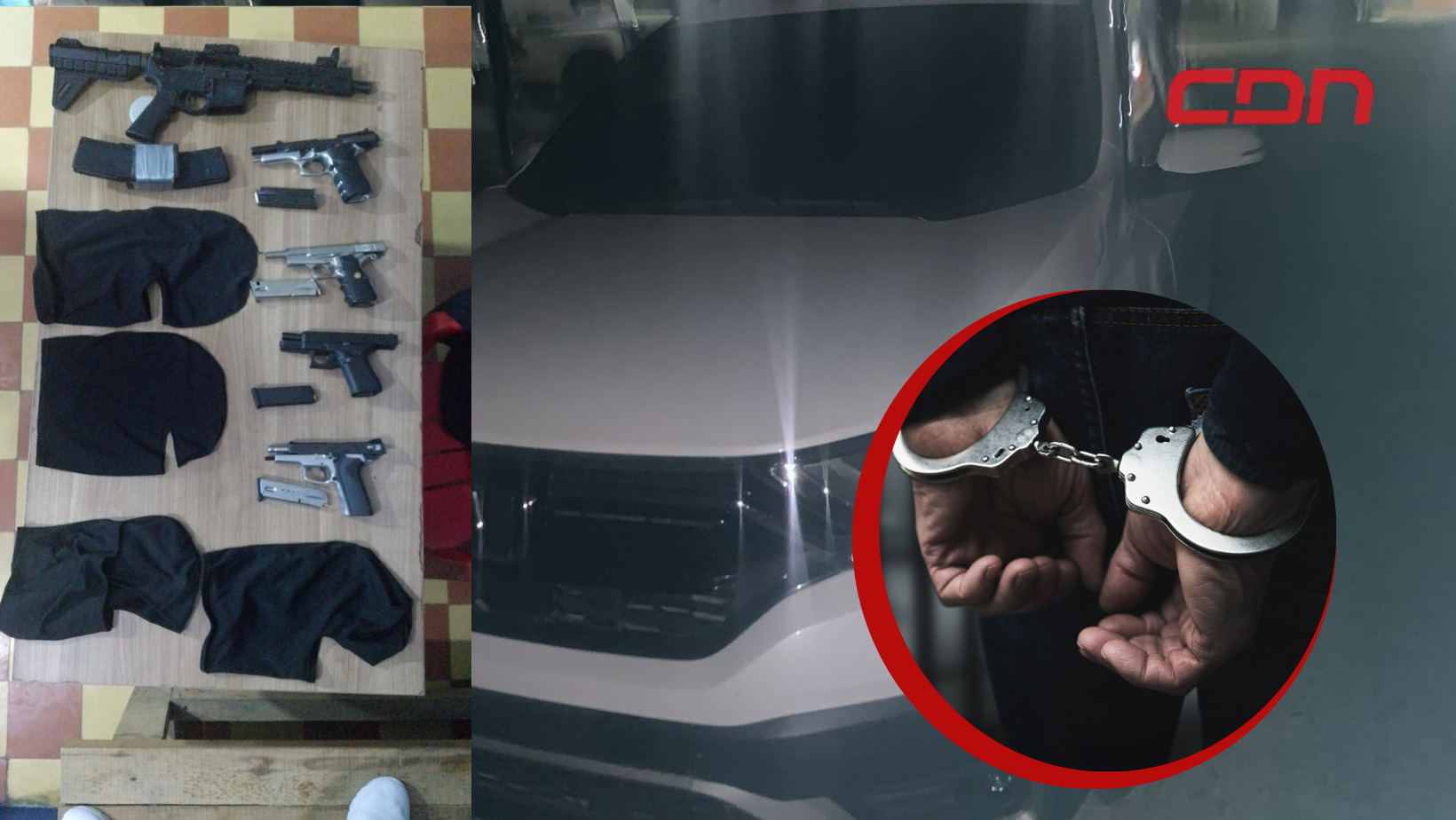 Policía captura en Cotuí a cinco hombres
