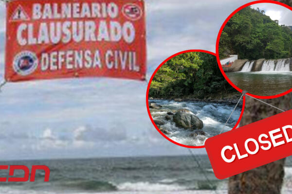 Balnearios clausurados en provincia Monseñor Nouel por representar peligro para bañistas. Foto CDN Digital