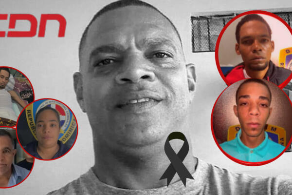 Bernardo Adames y los acusados de su asesinato. (Foto: CDN Digital)