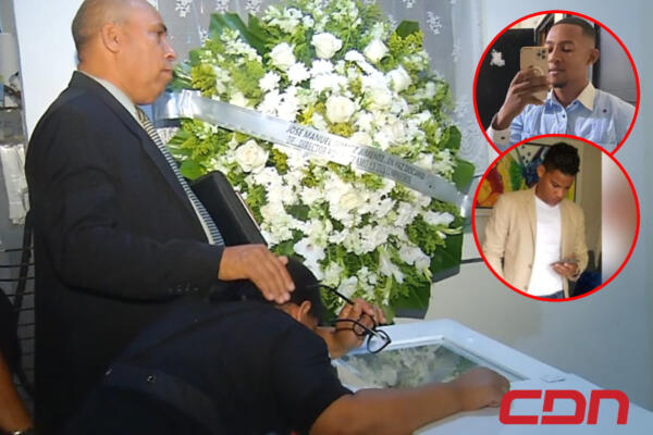 Desconsuelo en el velatorio de dos jóvenes cristianos muertos en atraco en Pedro Brand (CDN Digital)
