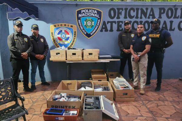Dicrim y PN recuperan 570 dispositivos electrónicos 