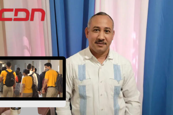 Lázaro Jiménez, director del Distrito Escolar 08-05 de Santiago. Foto CDN Digital