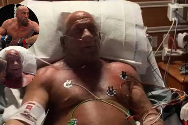 Excampeón de la UFC en el hospital. Foto; CDN digital. 