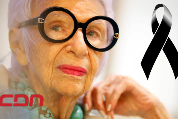 Iris Apfel, célebre diseñadora de moda quien falleció este viernes en su casa en Florida. Foto: CDN Digital