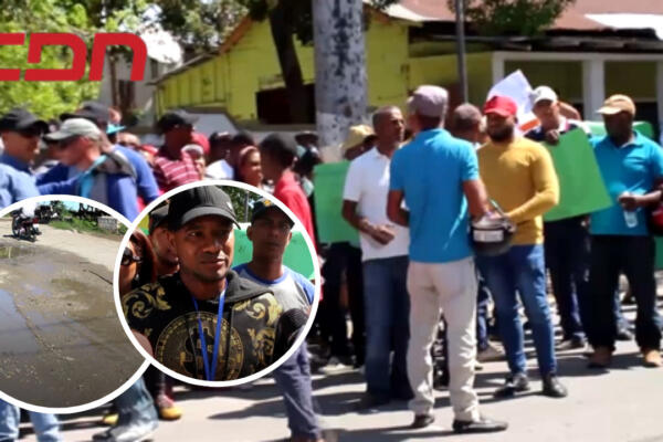 En San Juan de la Maguana marchan en reclamo de arreglos de sus calles. Foto CDN Digital