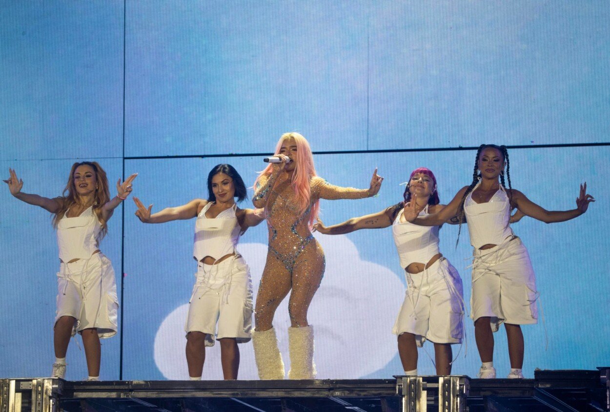 Karol G entregó toda su energía. Foto: Fuente Externa