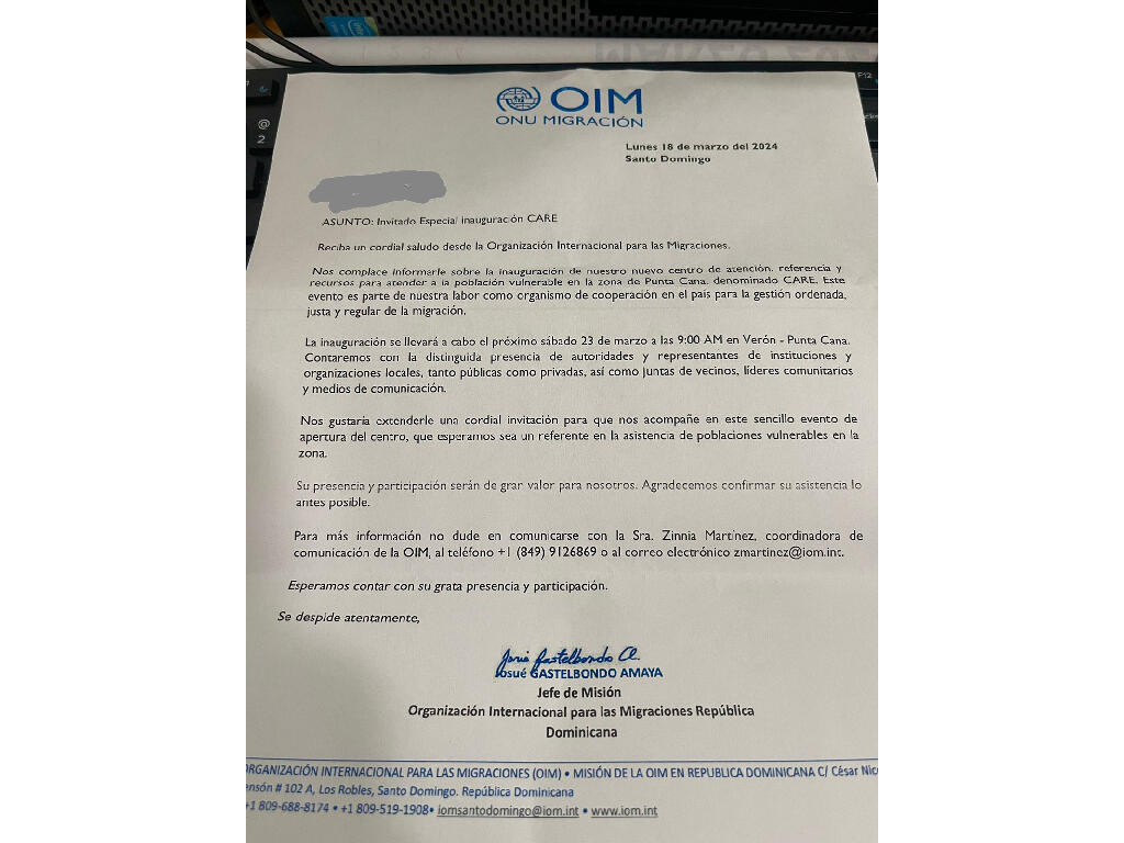 ONU abrirá centro para atender migrantes haitianos en Punta Cana