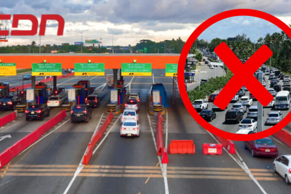 No se registra taponamiento en el peaje de la autopista Las Américas este jueves Santo. Foto CDN Digital