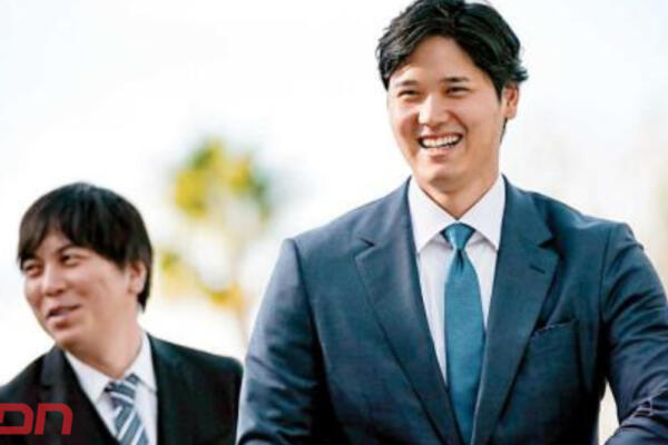 El beisbolista japonés, Shohei Ohtani y su extraductor Ippei Mizuhara. Foto: CDN Digital