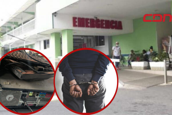 Apresan hombres por robo de PC en clíniCA Cruz Jiminián. (Foto: fuente externa)
