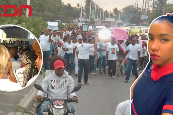 Amigos y familiares de Paula Santana realizan marcha en busca de justicia. Foto: CDN Digital