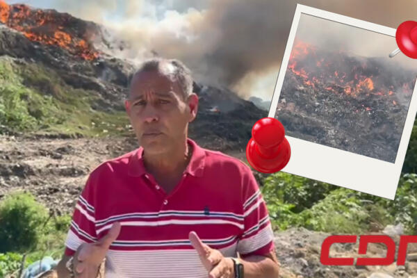 Moradores de exigen vertedero de Moca sea trasladado a otro lugar. Foto CDN Digital