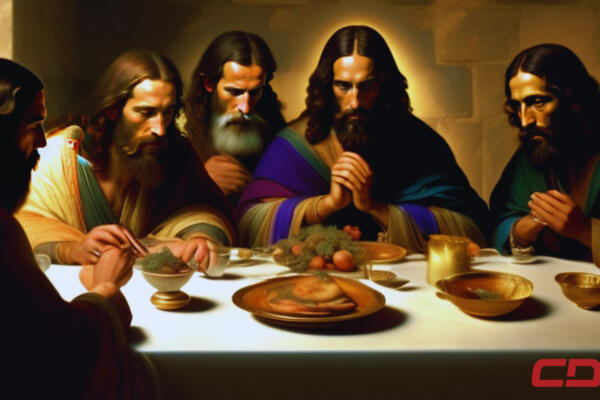 La cena de Jesucristo con los Apóstoles durante el Jueves Santo en Semana Santa. Foto: CDN Digital

