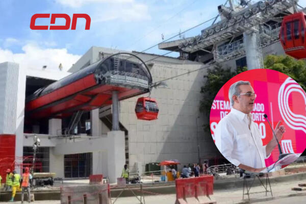 El presidente Luis Abinader inauguró este domingo el primer tramo del Teleférico de Santiago. Foto: Fuente CDN Digital 
