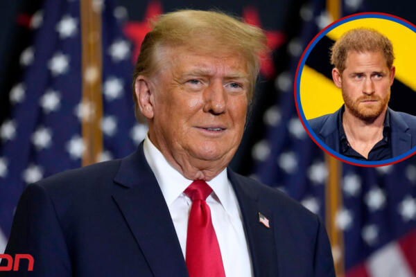 El presidente 45º. de los Estados Unidos, Donald Trump y el príncipe Harry. Foto: CDN digital