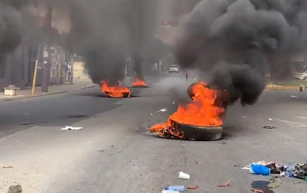 Felabel protesta en San Francisco de Macorís. (Foto: feuente CDN)