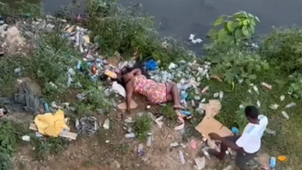 Mujer que cayó de puente. (Foto: fuente externa)