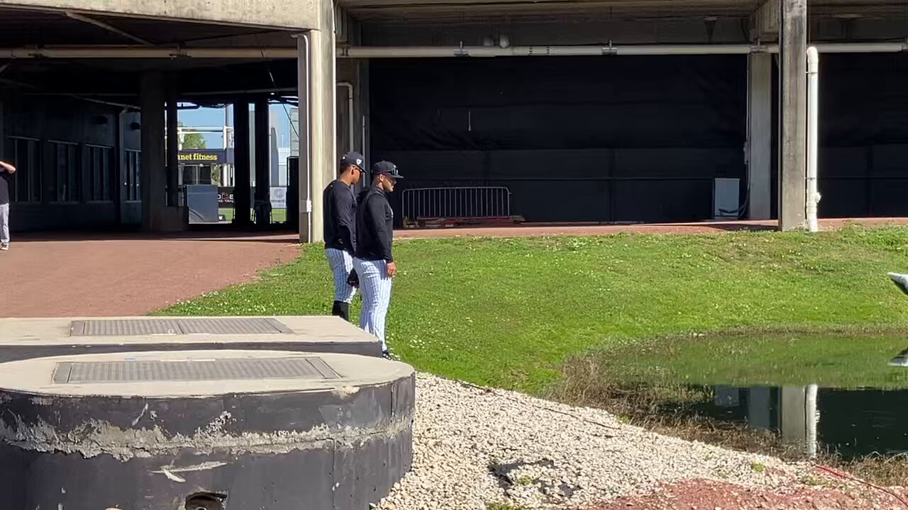 Juan Soto y Jasson Domínguez fueron al lago a buscar caimanes