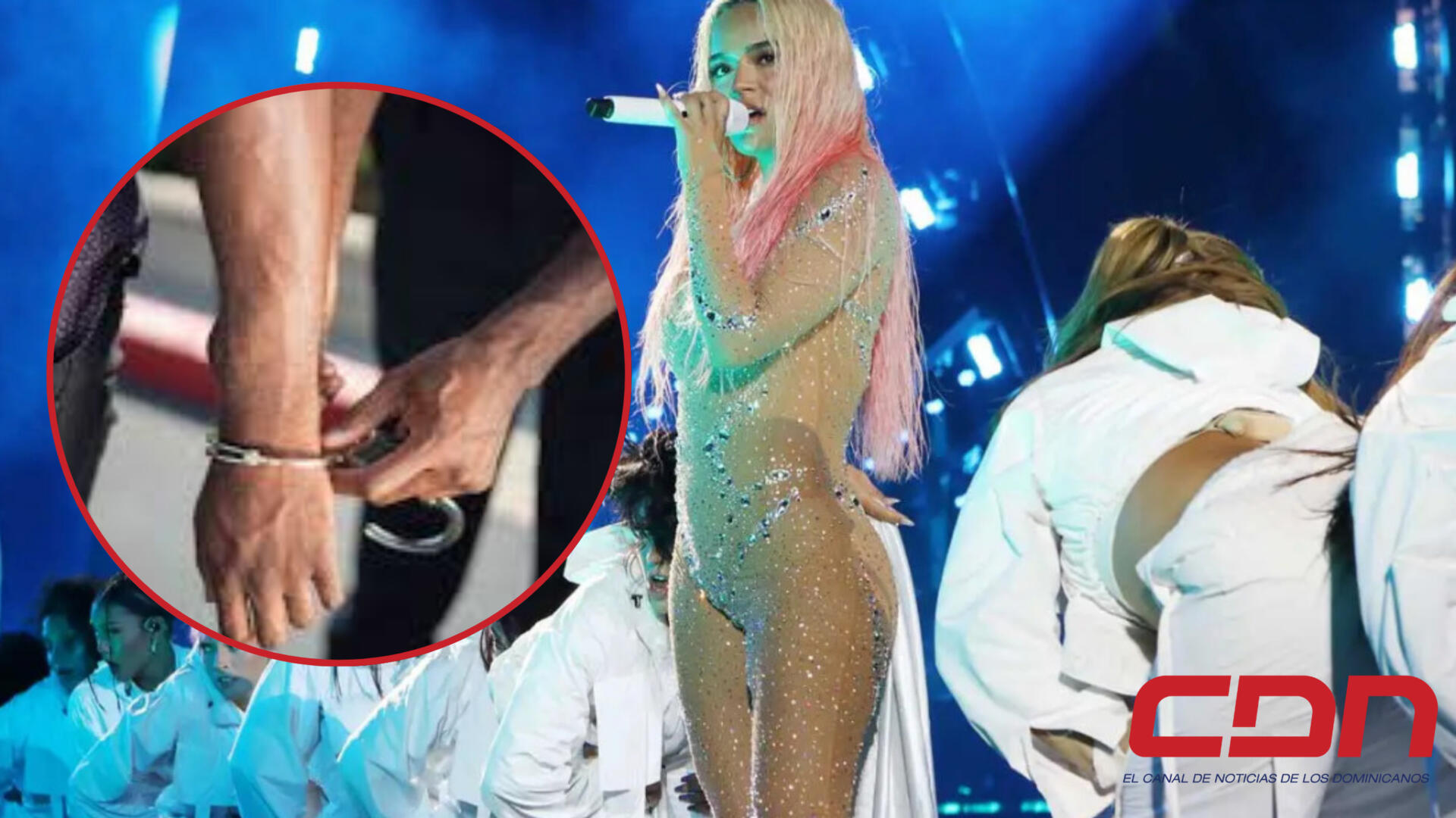 Policía apresa al “Chocó” mientras sacaba carteras en concierto Karol G