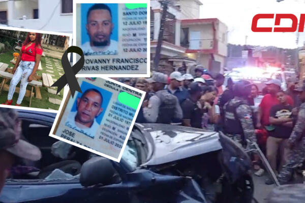 Víctimas de aparatoso accidente en Constanza. Foto CDN Digital
