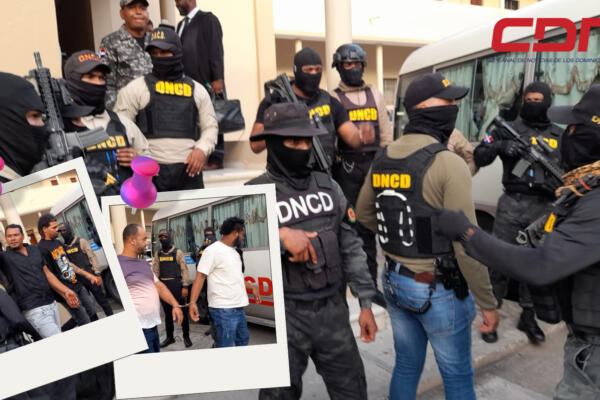 Implicados en operación Caimán en Barahona. Foto CDN Digital