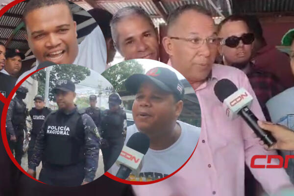 Choferes y cobradores de la Ruta 23 celebran la asamblea. (Foto: CDN Digital)
