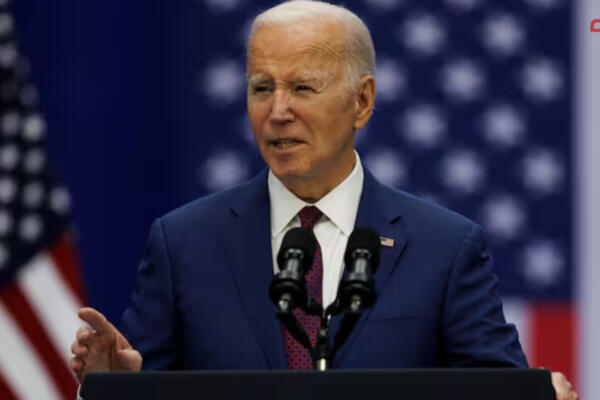 Biden al ser preguntado acerca de la propuesta de alto el fuego en Gaza. Foto: Fuente externa 
