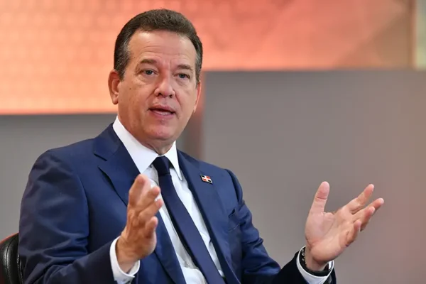 El ministro resaltó que se realizó la primera feria de negocios virtual Encadena.Do. Foto: Danny Polanco